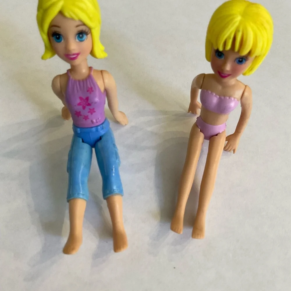 TWO POLLY POCKET DOLLS‎ BLONDE